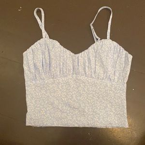 princess polly blue floral tank